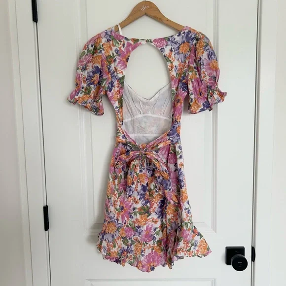 Hello Molly Multicolor Floral Katie Mini Dress Size 4 - Picture 5 of 6
